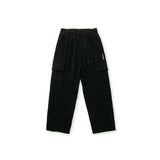 Mens Corduroy Pants Winter Men's Trousers Japanese-Style Retro Loose Straight Cargo Pants