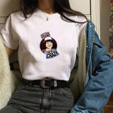 Stranger Things T Shirt Stranger Things Polyester Printed T-shirt Summer Loose Casual Women