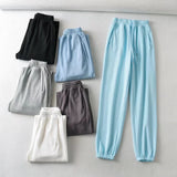 Women Fall Fall Fall Fall Six Colors Drawstring Jogger Pants High Waist Workout Pants Sweatpants