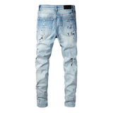 Amiri Jeans Casual Hip Hop Slim Jeans Men #820