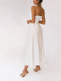 Bridesmaid Dress Spring/Summer Sexy Sexy Suspenders Slit Dress Gown