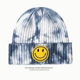 Toboggan Hat Smiley Face Hat for Men Autumn and Winter