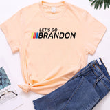 Let's Go Brandon T Shirt Women's Top Short Sleeve T-shirt Women