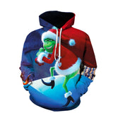 Grinch Hoodie 3D Printing Stylish Casual Hoodie