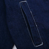 Men Denim Coat Jean Jackets Solid Color Denim Jacket Men Loose Lapels Shirt Style Jacket Denim Coat
