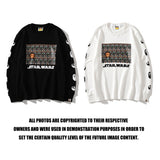 Shark Print Sweatshirts Spring And Autumn Cartoon Print Men'S And Women'S Ball Battle Pullover Sweater