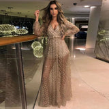 Lady Gaga Dress Hollow Sexy Backless Bronzing Dress