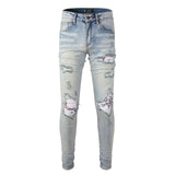 Amiri Jeans Casual Hip Hop Painted Slim Jeans