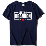 Let's Go Brandon T Shirt Letter Print Short-Sleeve T-shirt Women's Top