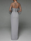 Bridesmaid Dress Spring/Summer Women'S Sexy Tube Top Pearl Sheath Dress