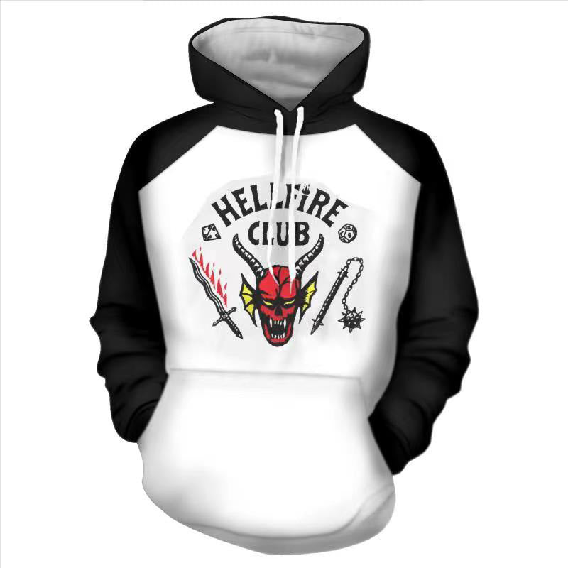 Stranger Things Hellfire Club Hoodie Stranger Things Character 3D Digital Printed Hoodie