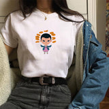 Stranger Things T Shirt Printed Polyester Crew Neck Women's T-shirt