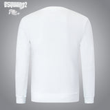 Dsq2 Hoodie DSQ Lian D2 Pink and Yellow Blue Black Green Line Printed Sweater Trendy Men's Autumn and Winter
