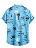 Men Hawaii Shirts Short-Sleeved Shirt Casual Summer Men's Shirt