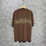 Amiri T Shirt Colorful Splash Ink Casual Hip Hop Short Sleeve T-shirt