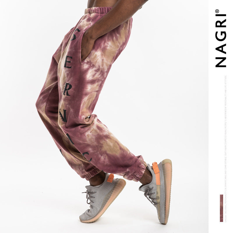 Cpfm Sweatpants Men's Letters Floral Print Casual Jumpsuit