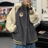 Baggy Jacket Men's and Women's Baseball Uniform for Spring and Autumn Loose Jacket