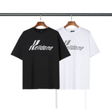 We11 Done T Shirts Logo Lettered Casual Loose Cotton Men and Women Same Style