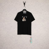 off Casual Loose Large Size Cartoon Printed Short Sleeve Men Couple T-shirt Women t shirt