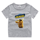 Children Pokemon Pikachu T Shirt Cotton T-shirt Casual Sports