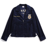 Corduroy Varsity Jacket Amekaji Vintage Overalls Jacket Youth Embroidered Corduroy Jacket