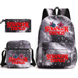 Stranger Things Hellfire Club Backpack Stranger Things Backpack Three-Piece Set for Students