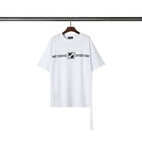We11 Done T Shirts Men's and Women's Same Loose Letter Printing