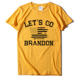 Let's Go Brandon T Shirt Letter Print Short-Sleeve T-shirt for Women