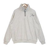 Rhude Hoodie Stand Collar Zipper Embroidery Stitching Sweater for Men and Women Autumn and Winter