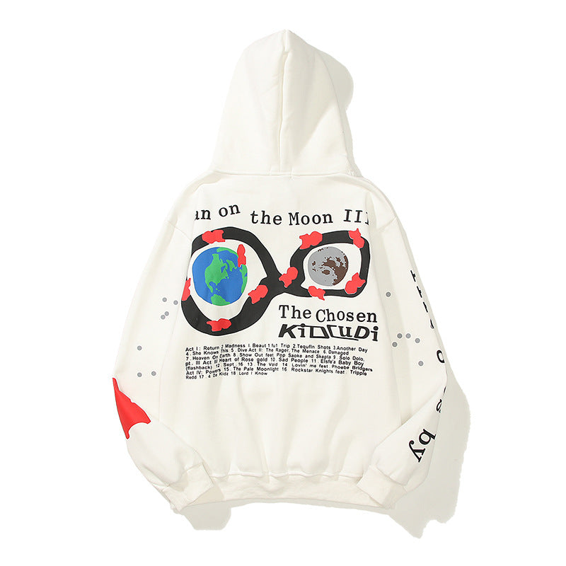 Cpfm Hoodie Cartoon Print Loose Men's and Women's Hoodies Long Sleeve