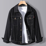 Paisley Denim Jacket Men's Spring and Autumn Denim Jacket Casual Jacket