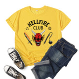 Hellfire Club Shirt Printed Top Short Sleeve Summer