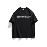 Men T-Shirt Summer Men's Letter Printed T-shirt Vintage Bottoming Shirt
