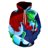 Grinch Hoodie 3D Printed Hood Personality Sweater