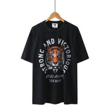 Zodiac Shirts Spring and Summer T-shirt Distressed Loose Short Sleeve T-shirt Men