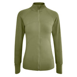 BBL Jacket Autumn and Winter Zipper Cardigan Sports Workout Clothes Long Sleeve Jacket