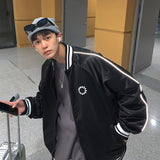 College Jacket Jacket Men's Spring and Autumn Personality Jacket Loose Casual Pu Handsome Baseball Uniform