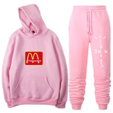 Travis Scott Astroworld Hoodie & Pant 2 Piece Set Autumn and Winter Warm Hoodie Men