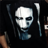 Marilyn Manson T Shirt Eris Black Ins Vintage Cotton Short Sleeve Men and Women