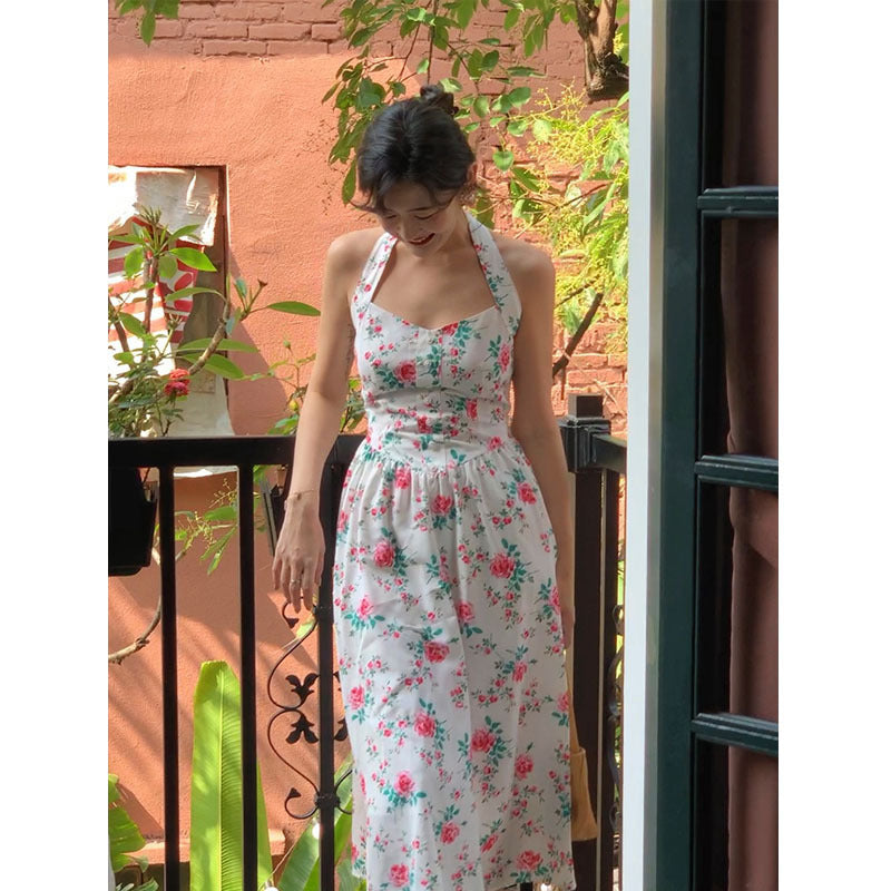 Aesthetic Dress Women's Spring Halter Skirt