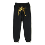 Kanye West Sunday Service Pant Autumn and Winter Embroidery Trousers Fleece-Lined Track Pants