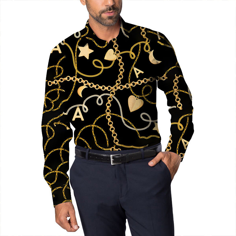 Men Beach T Shirts Spring Men's Cool Long Sleeve Shirt