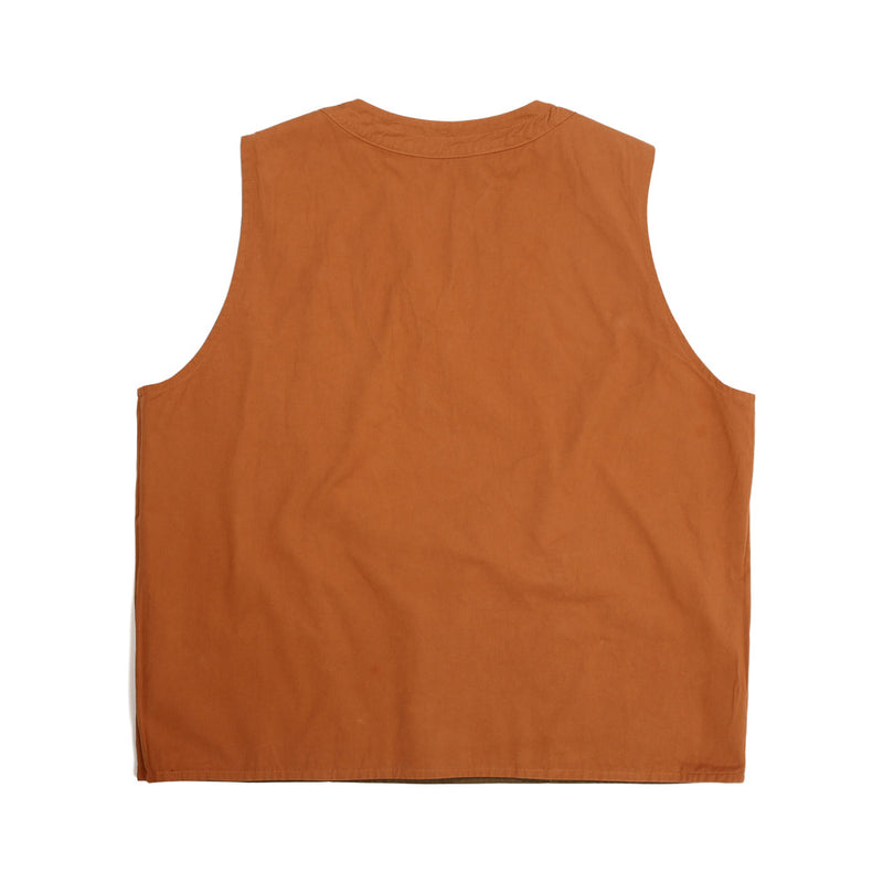 Men Sweater Vest Contrast Color Double-Sided Vest Men's V-neck Vest Tooling Style Loose Street Sleeveless Pullover
