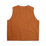 Men Sweater Vest Contrast Color Double-Sided Vest Men's V-neck Vest Tooling Style Loose Street Sleeveless Pullover