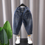 Toddler Boys Pants Boys' Jeans Spring and Autumn Loose Hole