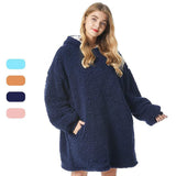 Hoodies Blankets Winter Lambskin Hooded Sweater