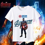 Marvel T Shirt Clothes Men's Marvel Movie Iron Man Short Sleeve T-shirt