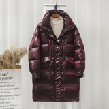 Women Winter Coats Puffer Jacket down Coat down Jacket Women's Mid-Length Winter White Duck down Thickened Coat