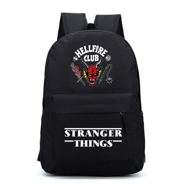 Stranger Things Backpack Cartoon Animation Men's and Women's Casual Fashion Student Backpack