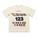 Rrr123 T Shirt Loose Sports and Leisure Python Puff Print